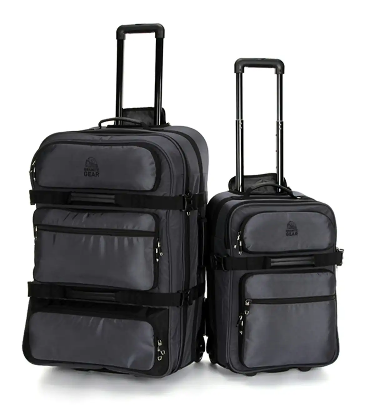 Granite Gear Luggage Wheeled Duffle Lightweight With Wheel SofeCase 2PCS Set Travel Suitcase G8500AC