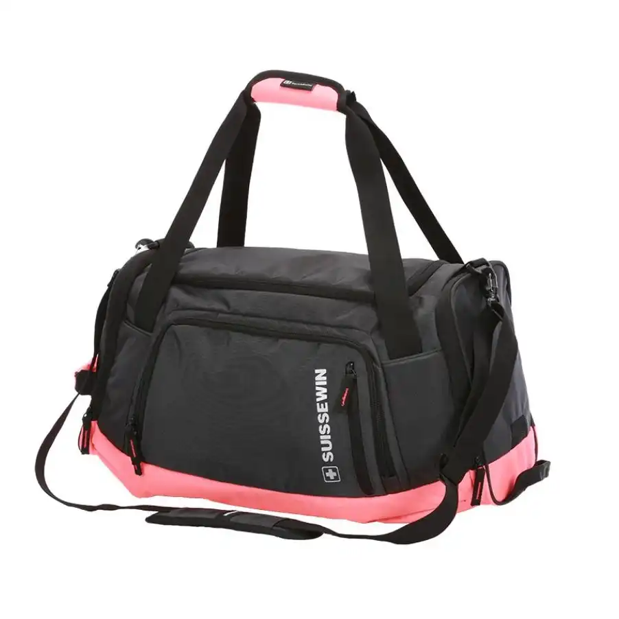 Suissewin Swiss Water-Resistant Gym Sport Crossbody Travel Duffel Bag Luggage Hand Bag SN5015 Orange