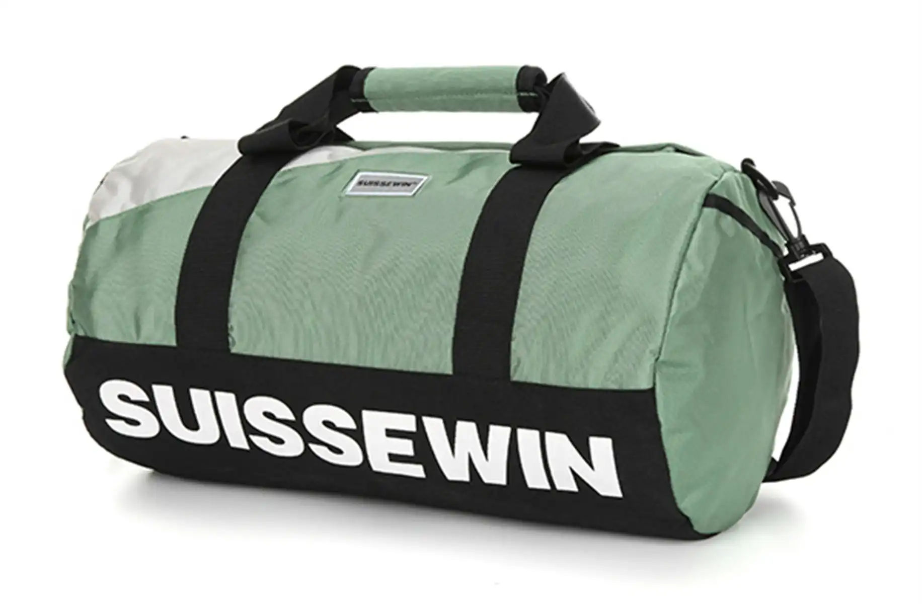 Suissewin Swiss Water-Resistant Gym Sport Bag Crossbody Travel Duffel Bag SNK18008 Green
