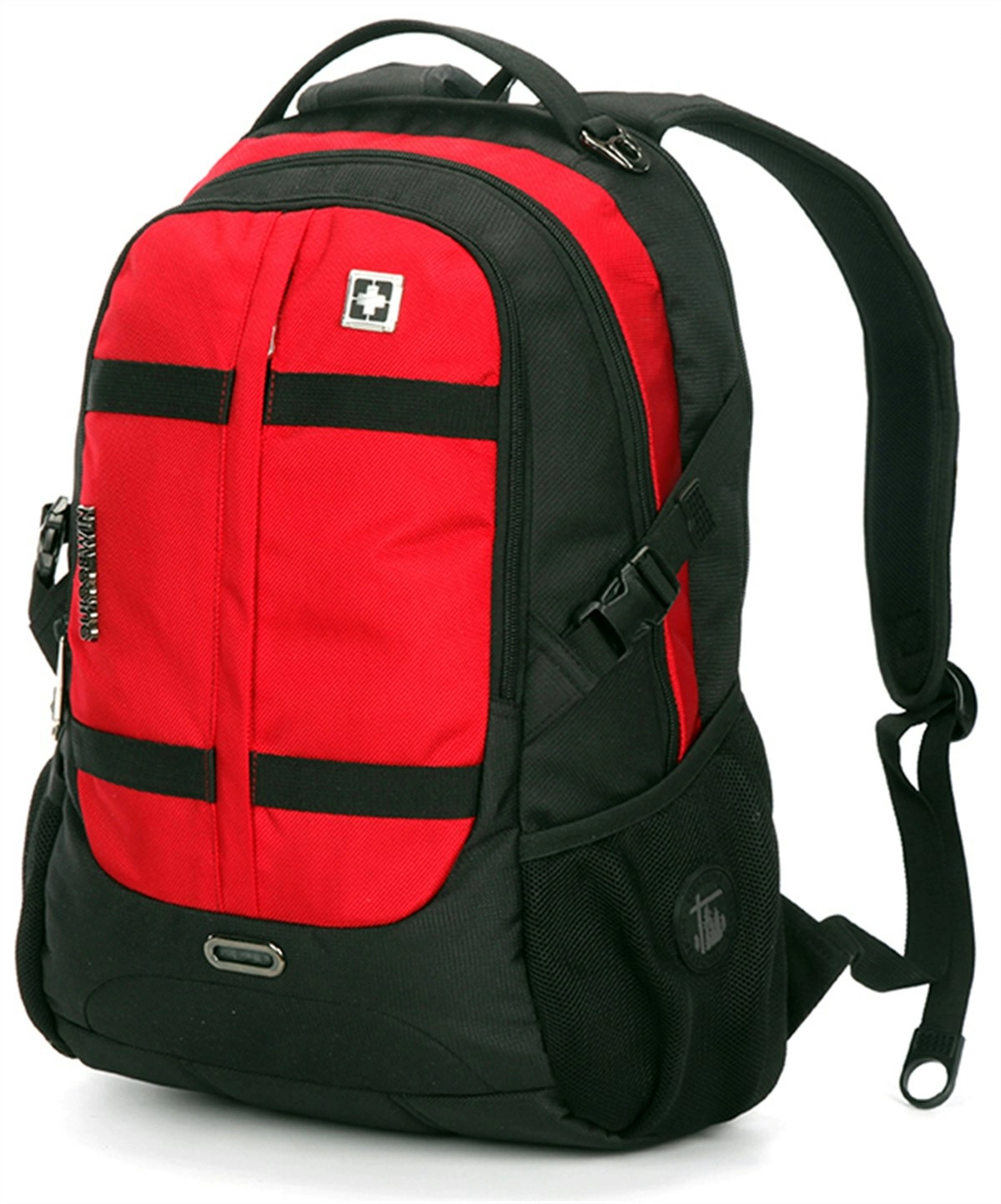 Suissewin Swiss Water-Resistant 15.6" Laptop Backpack School Backpack Travel Shoulder Bag SN8350 Red