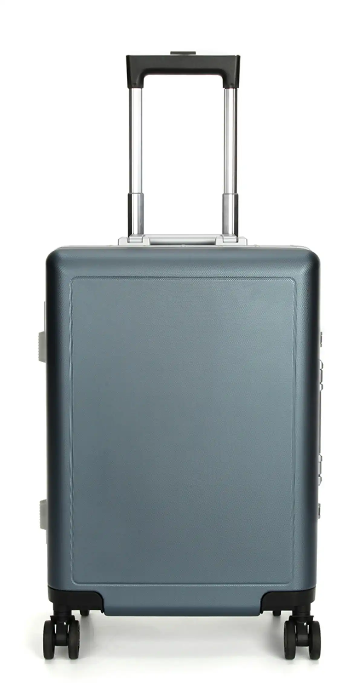 Suissewin Swiss Aluminium Luggage Suitcase Lightweight With TSA Locker 8 Wheels Carry on Hardcase SN7613A Blue