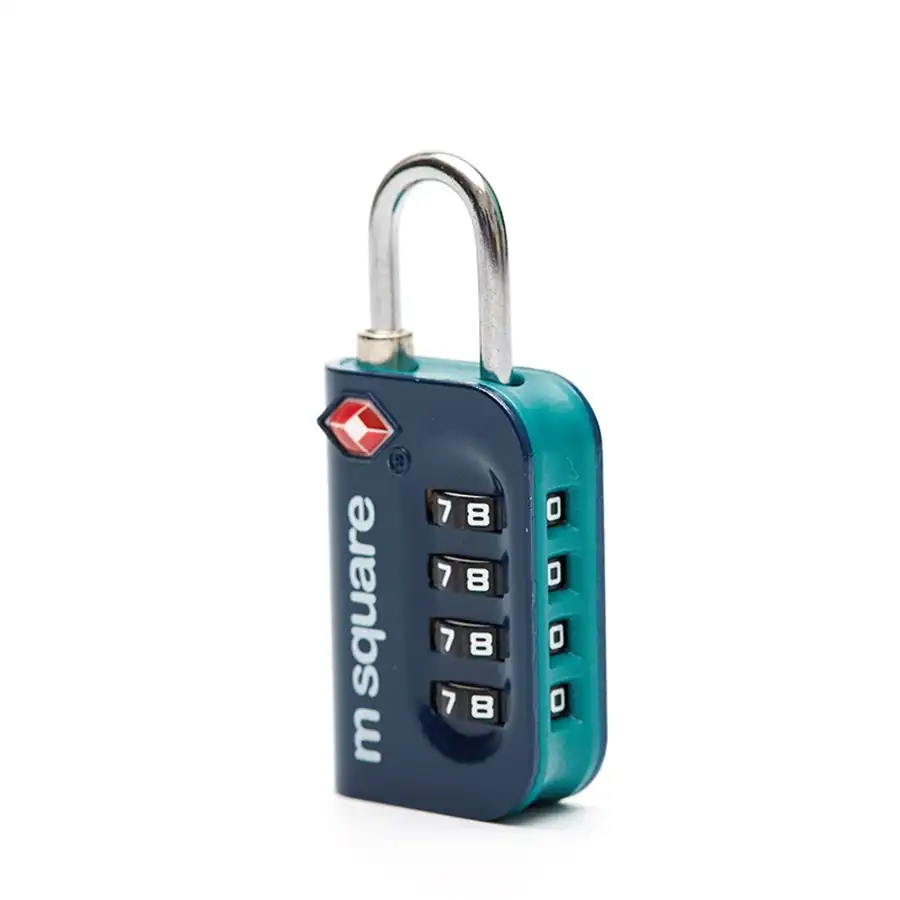 M Square Safe Travel TSA Password Alloy Material Door Cabinet Lock Blue