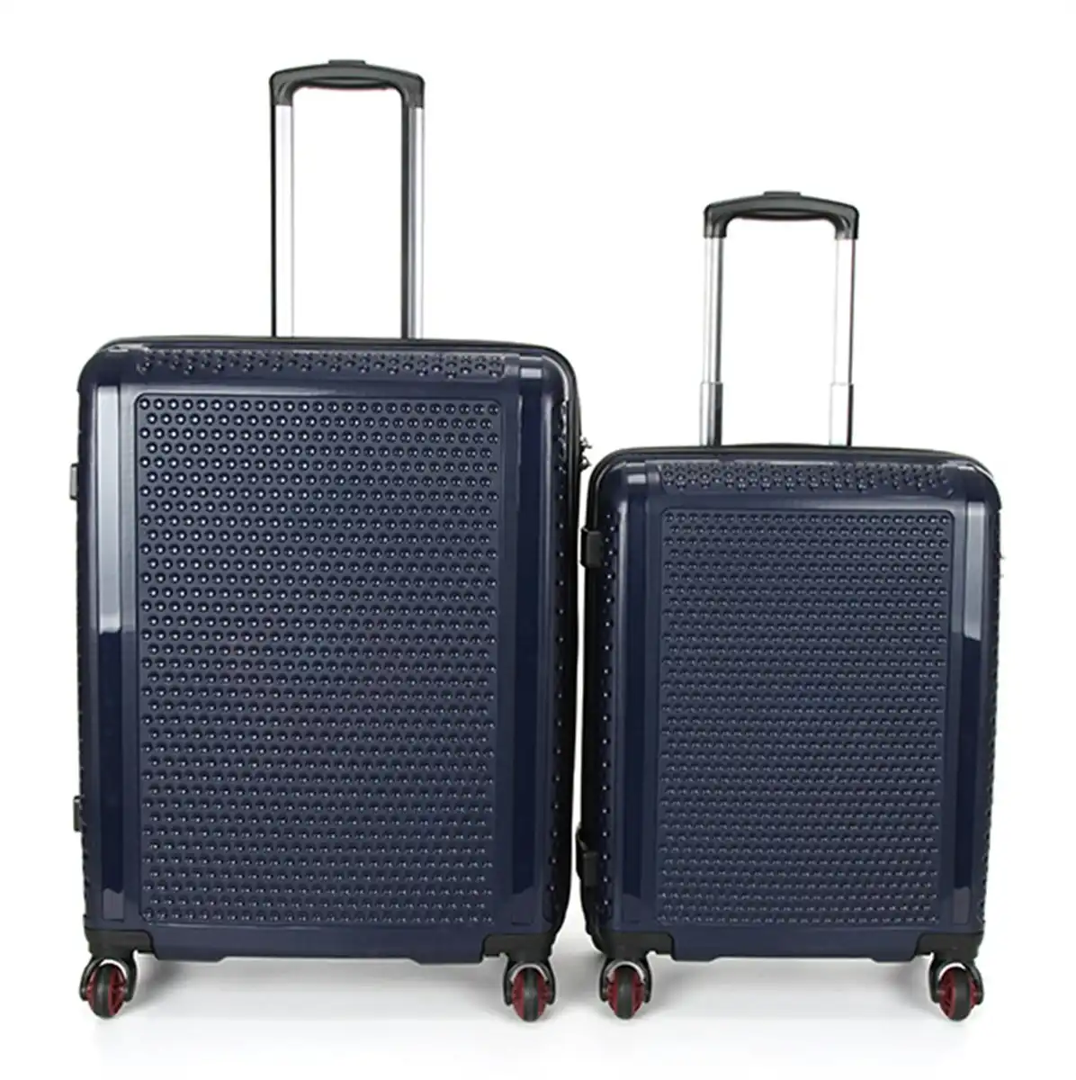 Suissewin Swiss Luggage Suitcase Lightweight TSA locker rolling HardCase 20" 26" 2 PCS Set Suitcase SN8837 Blue
