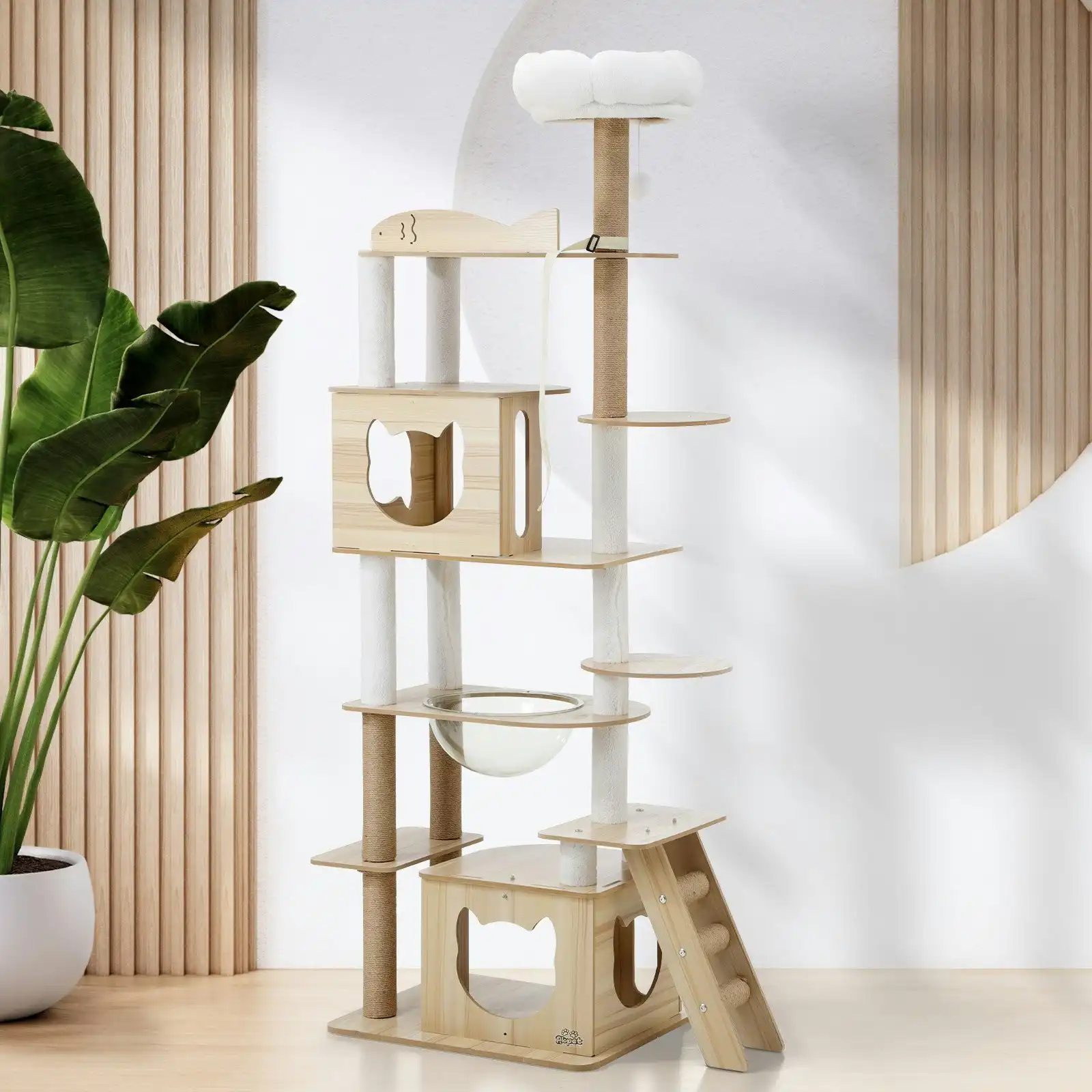 Alopet Cat Tree Tower Scratching Post Scratcher 190cm Condo House Bed Furniture
