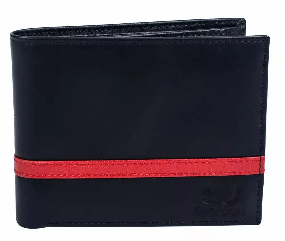 AU Fashion Red Stripped Wallet