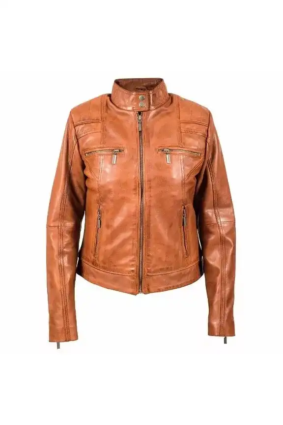 Bora Slim Fit Leather Jacket