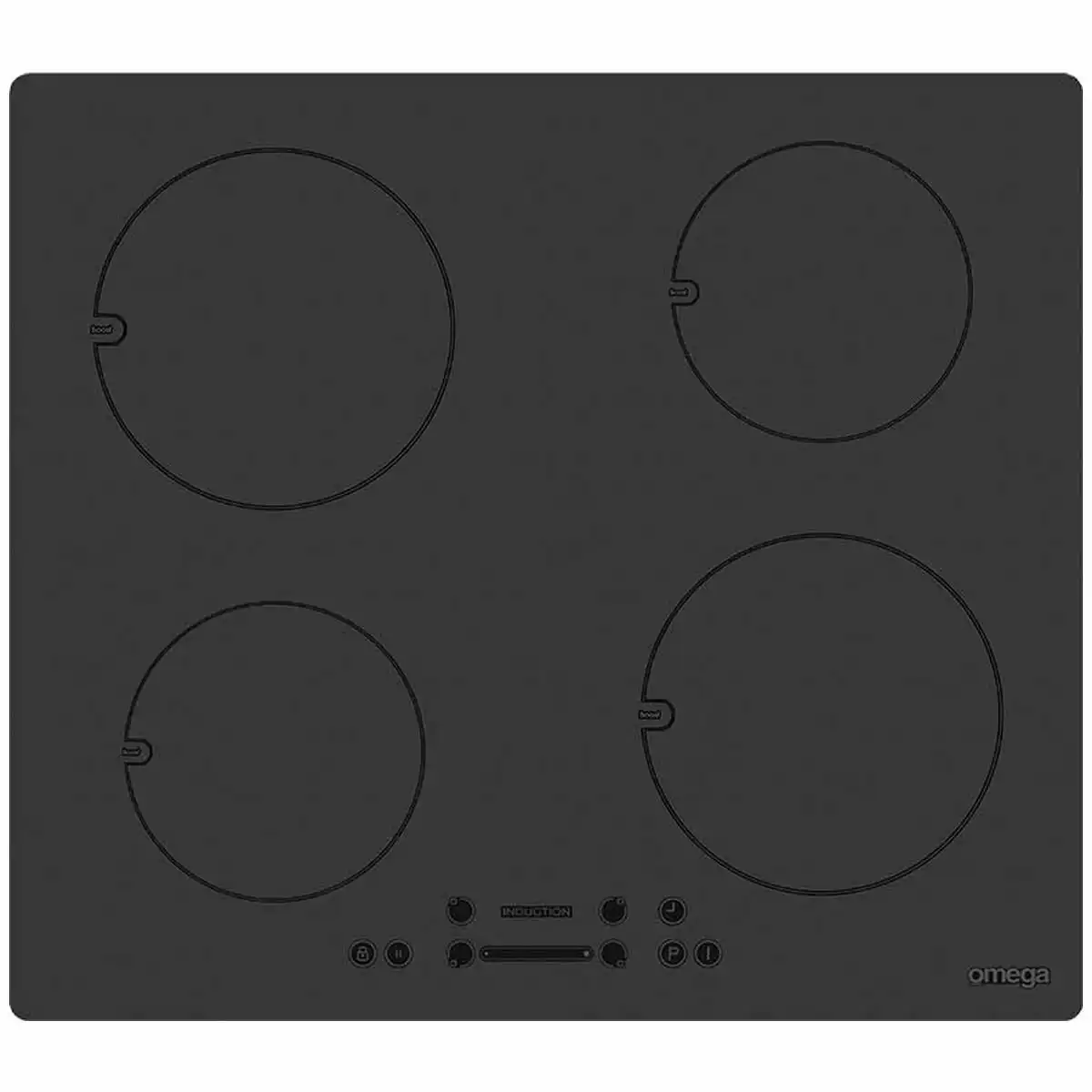 Omega 60cm 4 Zone Induction Electric Cooktop