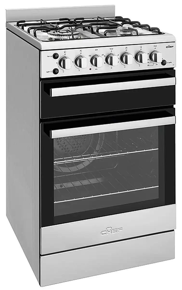 Chef 54cm Freestanding Fan Forced LPG Gas Oven/Stove