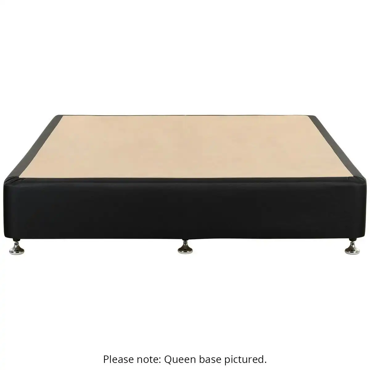 SleepMaker Black Designer Bed Base Platform Long Single