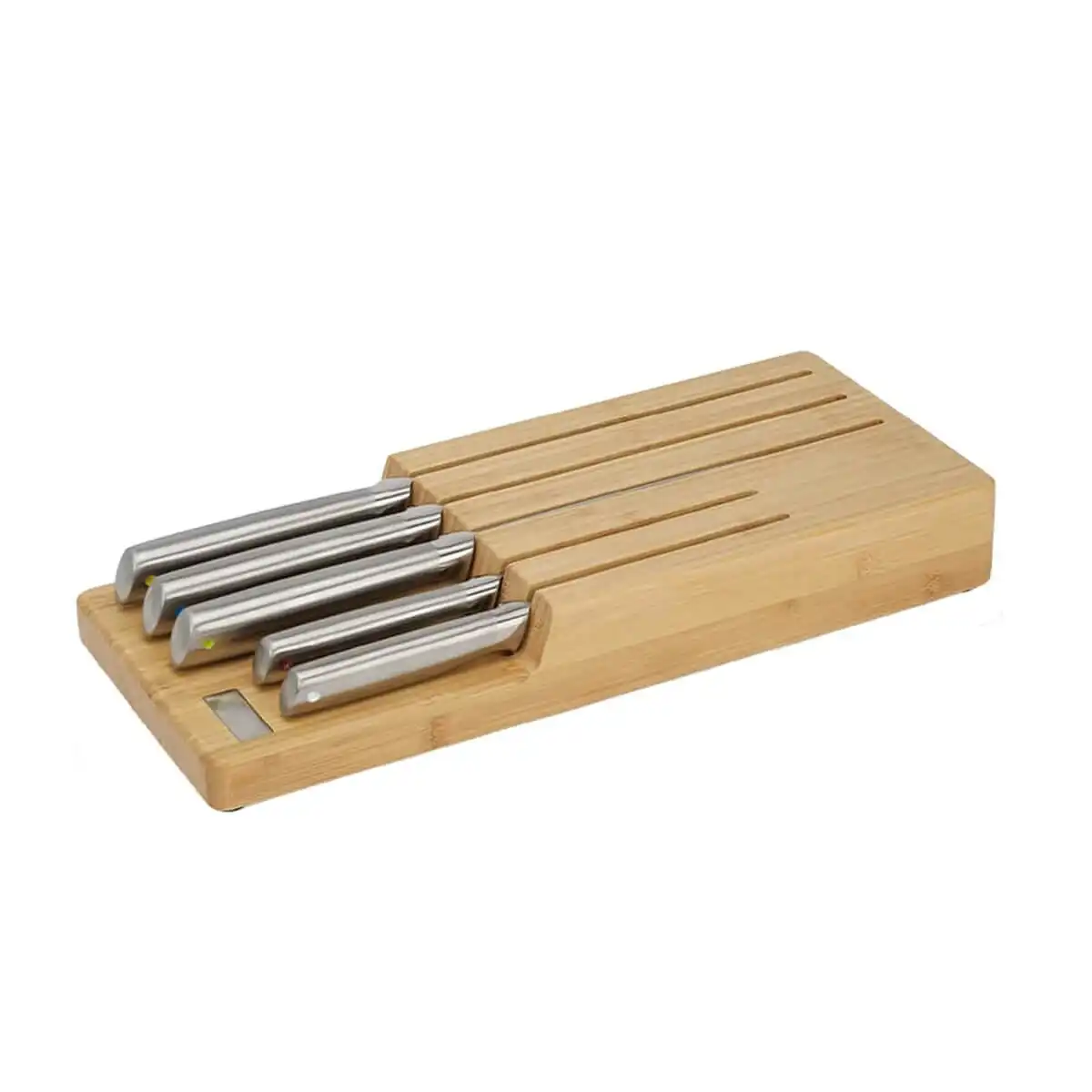 Joseph Joseph Elevate Steel Knives Bamboo Store 5-piece Knife Set with In-drawer Storage Tray