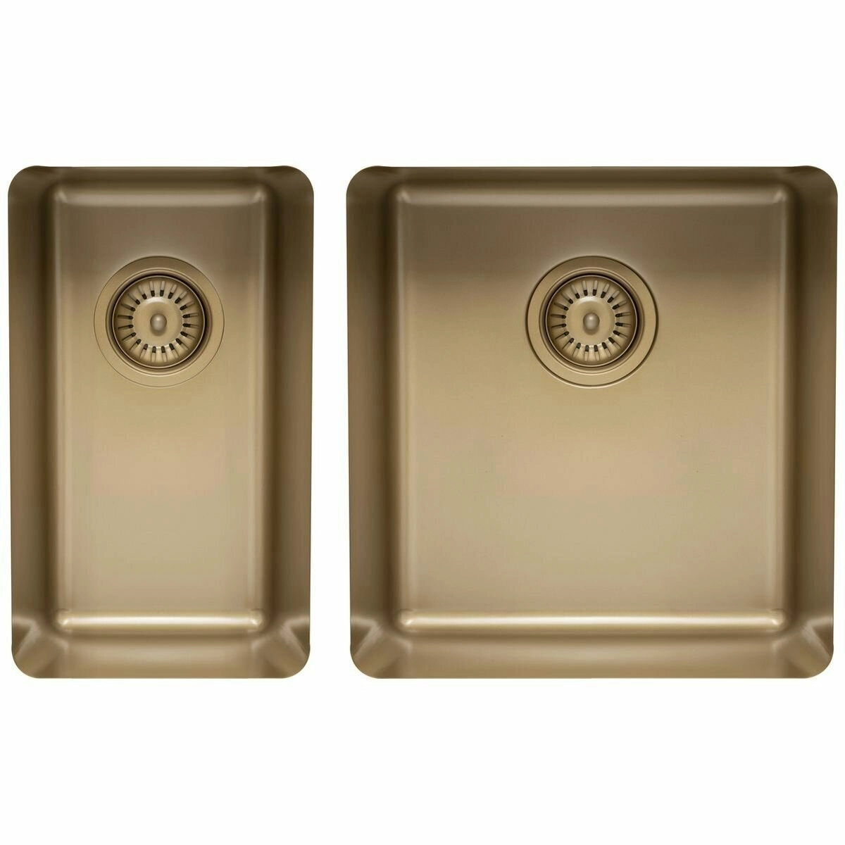 Titan Small and Medium Bowl Sink Pearl Gold