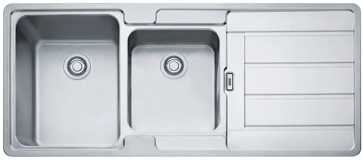 Franke Hydros Double Bowl Right Hand Drainer Sink