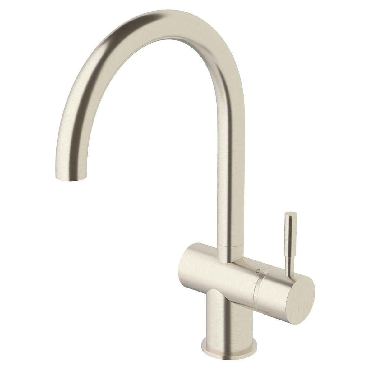 Sussex Taps Voda Sink Mixer Curved Brushed Nickel