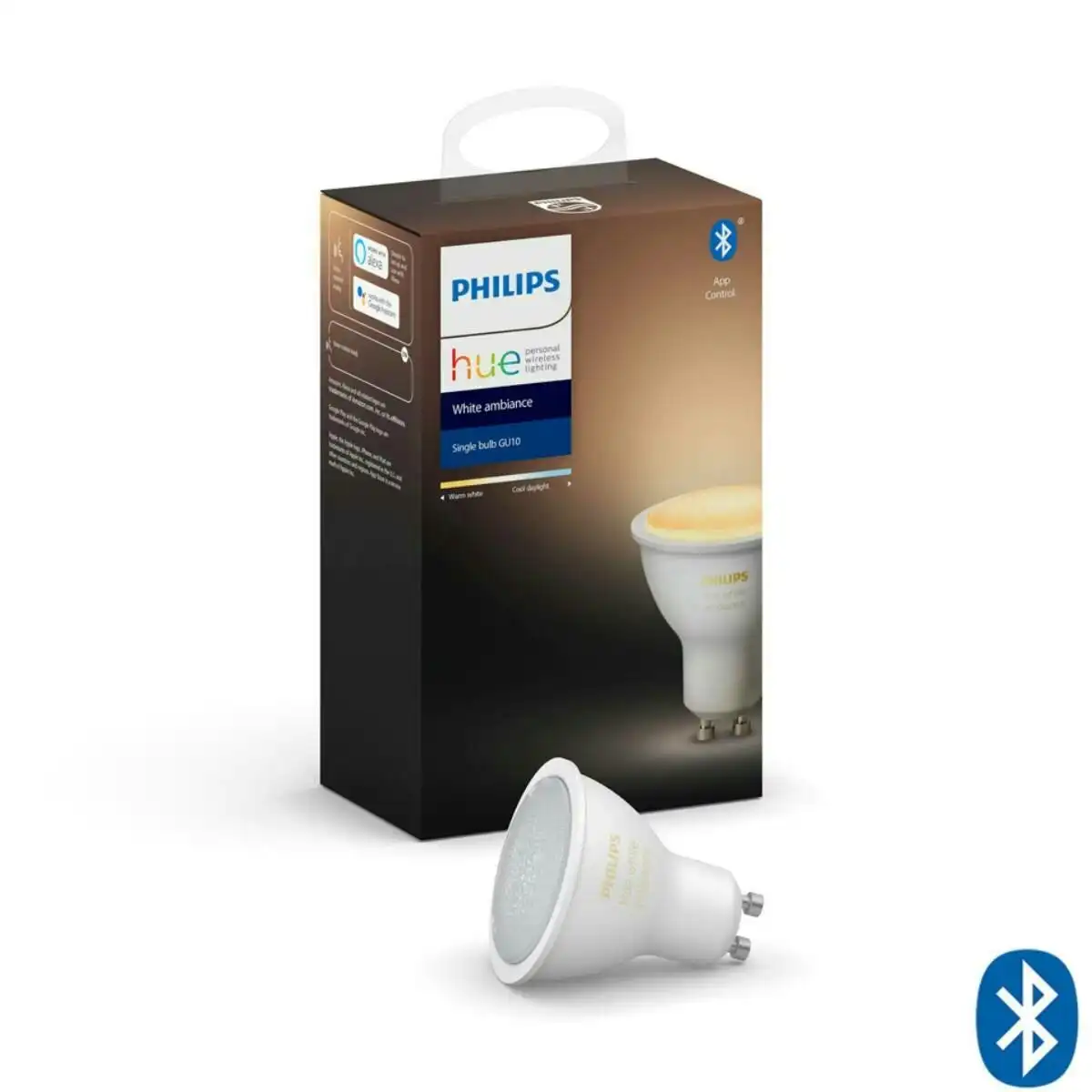 Philips Hue White Ambiance GU10 Bulb With Bluetooth