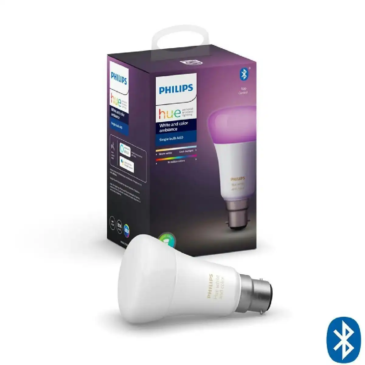 Philips Hue Bulb B22 Colour With Bluetooth