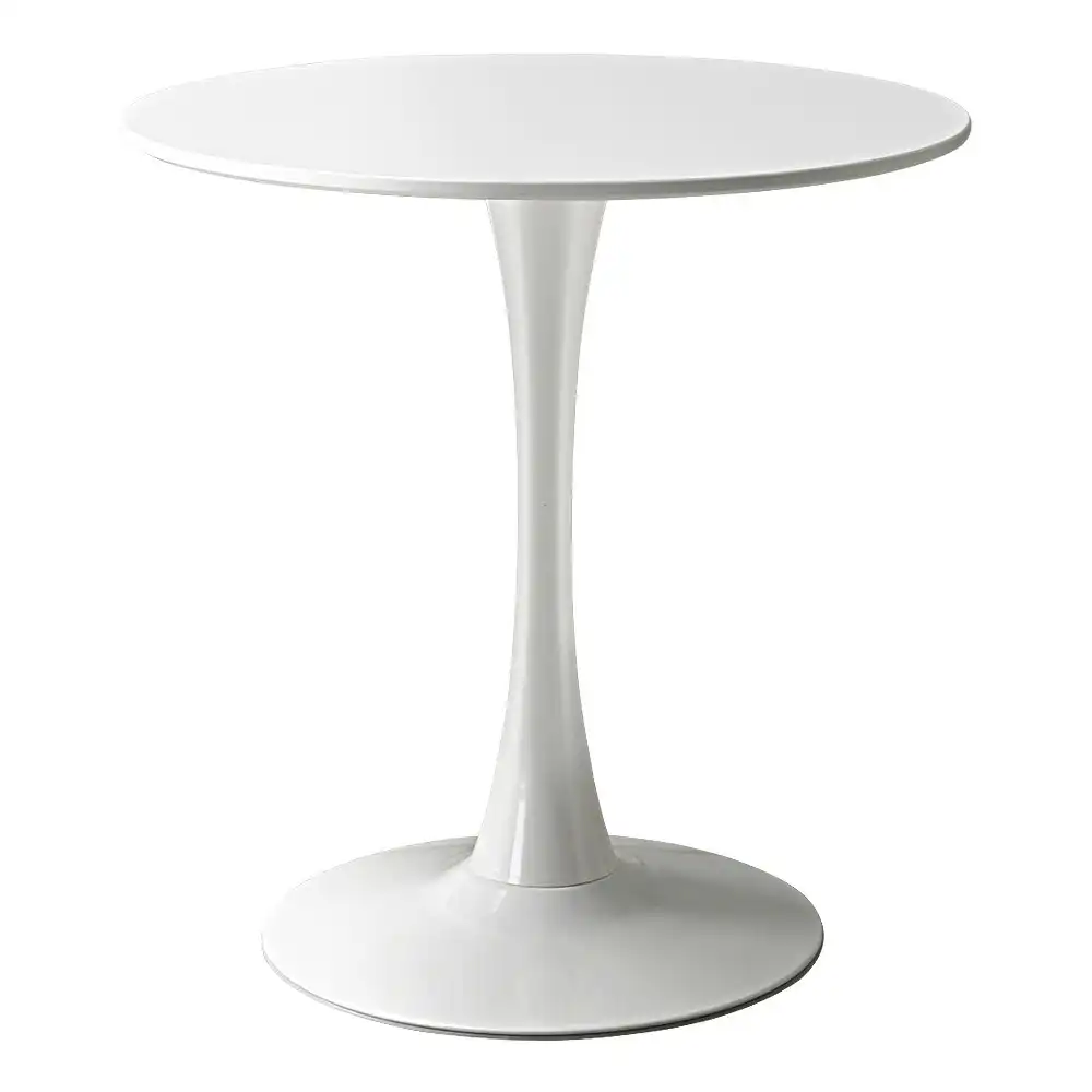 Furb 70cm Dining Table, Round Cafe Reataurent Kitchen Table White