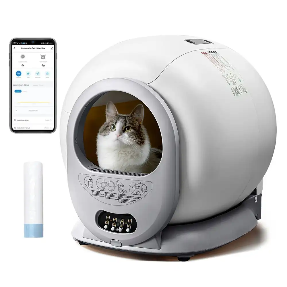 Taily Automatic Smart Cat Litter Box Self-Cleaning App Control Safety Pet Toilet