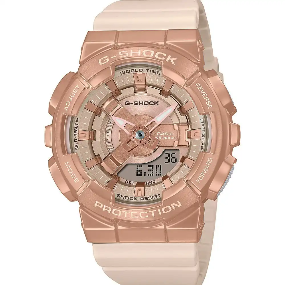 G-Shock GMS110PG-4 Metal Covered Pink Watch