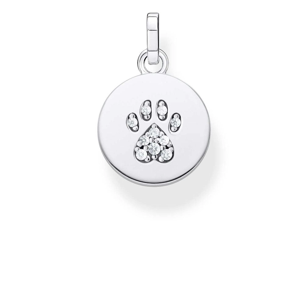 Sterling Silver Thomas Sabo Magic Animal Paw Disc Pendant