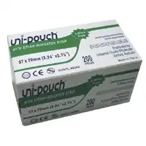 Uni-Pouch Sterilisation Pouch with Colour Change Indicator 57 x 100mm 200 box