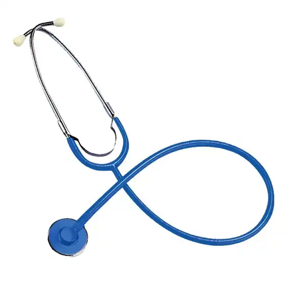 Livingstone Nurse Stethoscope Single Head Blue Tube with Blue Flat Chest Piece