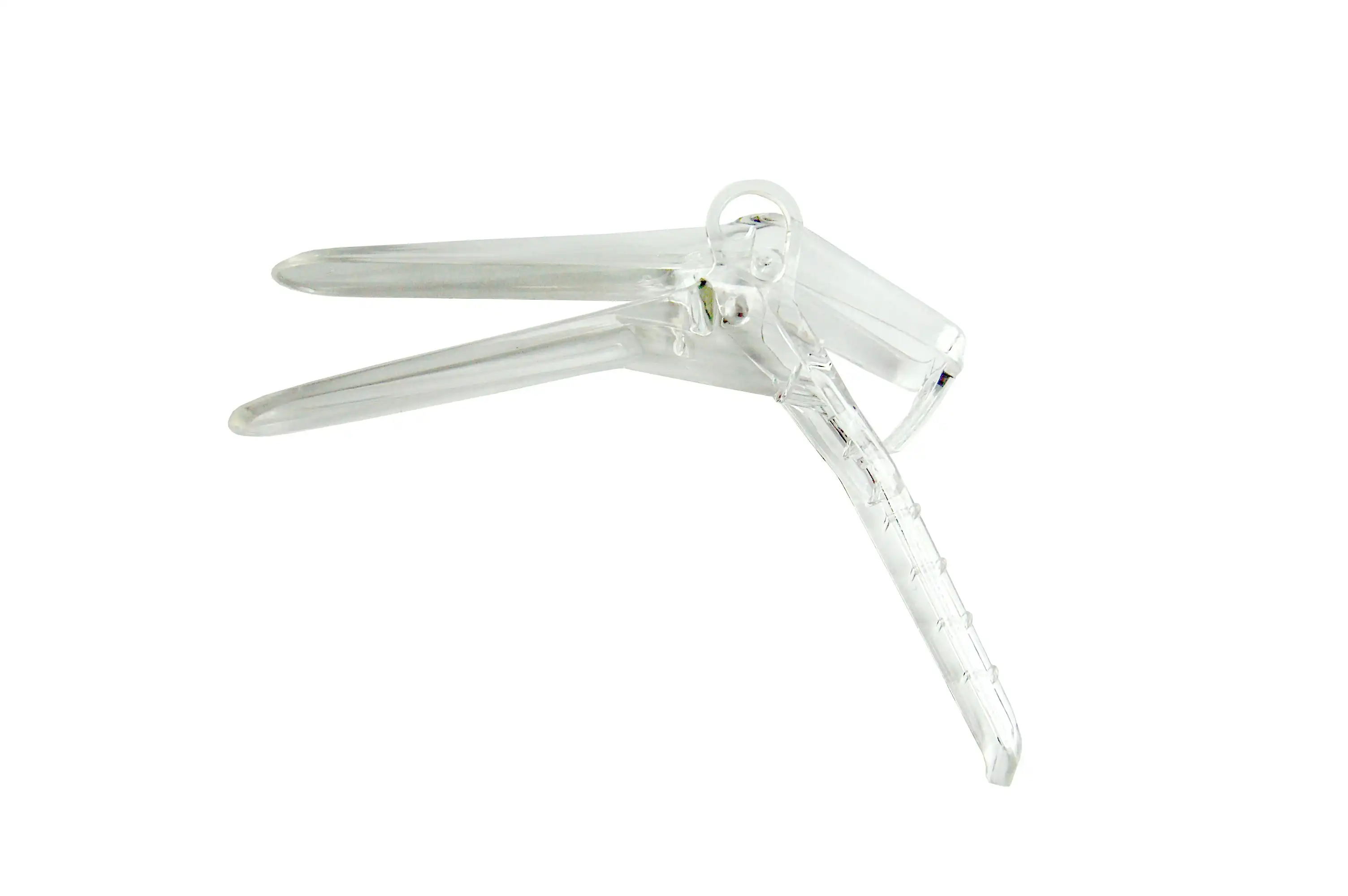 Lincon Vaginal Speculum, Duckbill, Ratchet Action, Recyclable Plastic, Sterile, Clear, Small, 240 Pieces/Carton