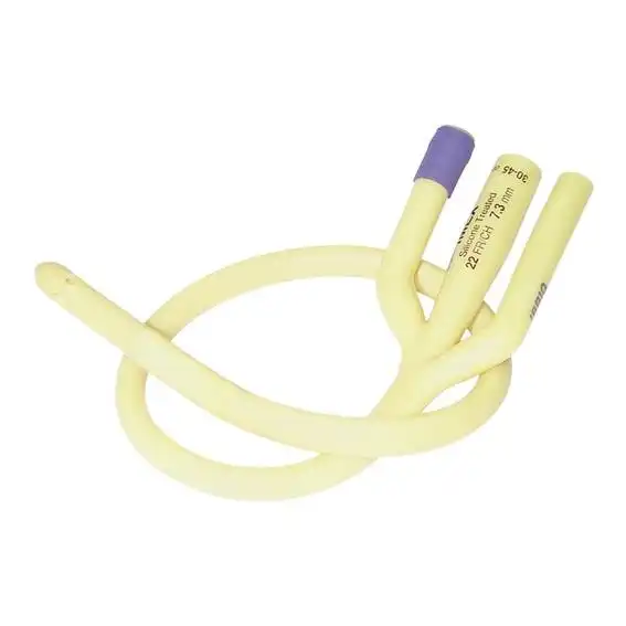 Livingstone All Silicone Foley Balloon Catheter 3-Way 22FG Purple 50ml