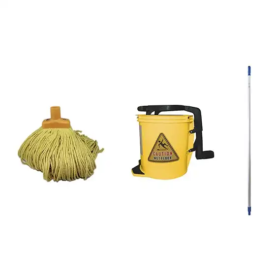 Livingstone Mop with Bucket Kit (Mop + Handle + Bucket) Yellow
