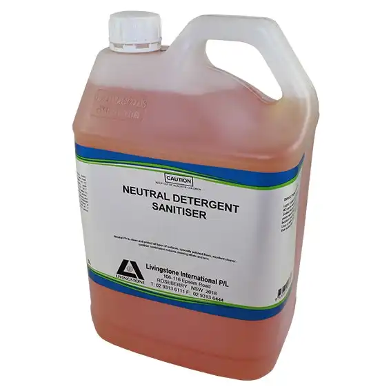 Livingstone Neutral pH Detergent Sanitiser 5L Bottle