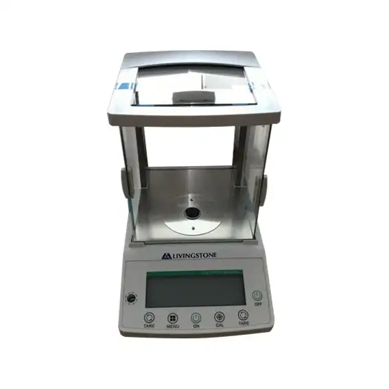 Livingstone Analytical Balance, 220 Grams Capacity, 0.0001Grams Readability, 90mm Stainless Steel Pan, Incal - Semi Automatic, Each