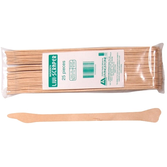 Livingstone Cervical Scraper (Cervical Spatula) Narrow End Biodegradable Wood 500 Box