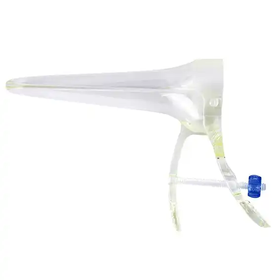 EOS Vaginal Speculum, Duckbill, Cusco Safety Screw Action, Recyclable Plastic, Clear, Large, Each
