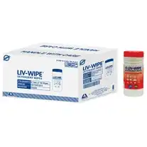Liv-Wipe Detergent Wipes 20 x 30cm Alcohol Free 100 Tub x8