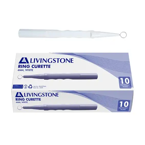 Livingstone Ring Curette 4mm 10 Box