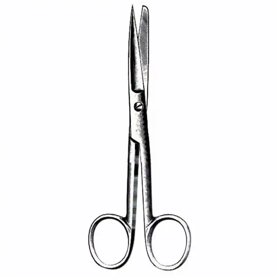 Livingstone Nurses Surgical Dissecting Scissors 18cm 77grams Sharp/Blunt Stainless Steel