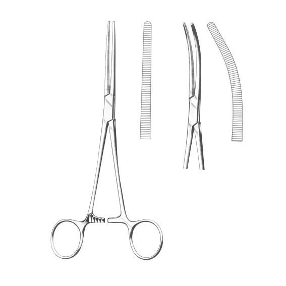 Livingstone Rochester Pean Haemostatic Artery Forceps 18cm Straight Stainless Steel