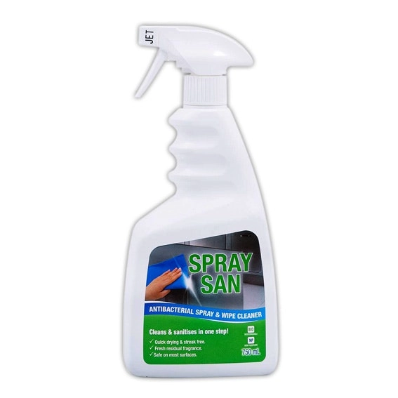 Livingstone Spray N Wipe, Antibacterial Cleanser Sanitiser 750ml Bottle with Sprayer