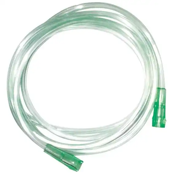 Livingstone Oxygen Connecting Tube or Tubing, Non-Kink with Funnel connectors, 7mm Inner Diameter, 2 metres, Green Colour, Each x154