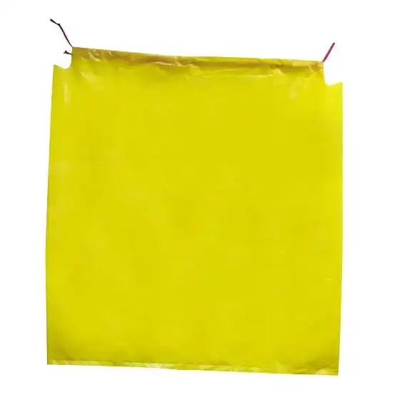 Livingstone Garbage Bag Bin Liner, Recyclable, with Draw String, 120 Litres, 115 x 108cm, 70 Microns, Heavy Duty, Yellow, Loose