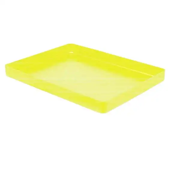Instrument Tray Crown/Bridge 348 x 268 x 25mm Yellow Plastic