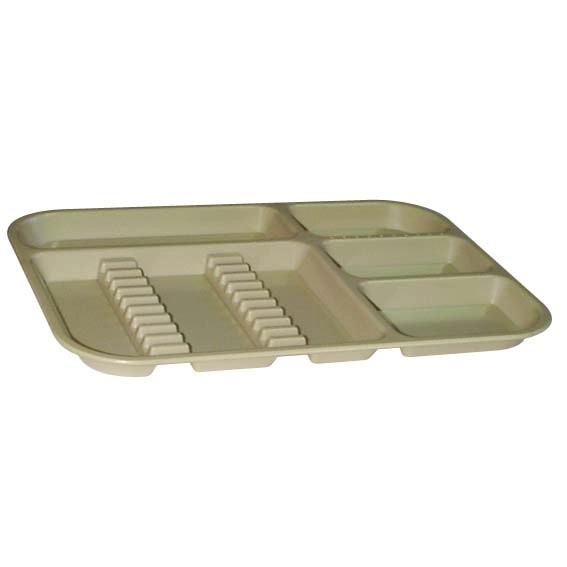 Instrument Tray Divided 340 (L) x 240 (W) x 20 (D) mm Tan Plastic