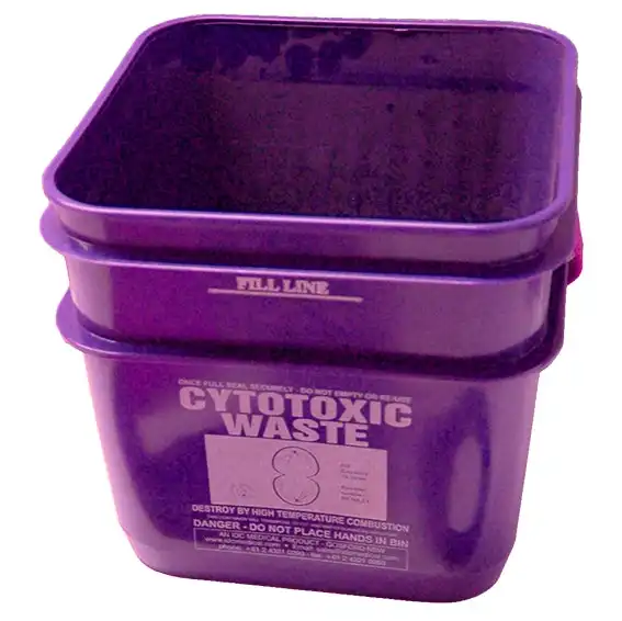 Livingstone Cytotoxic Waste Disposal Safe 12L Square Purple