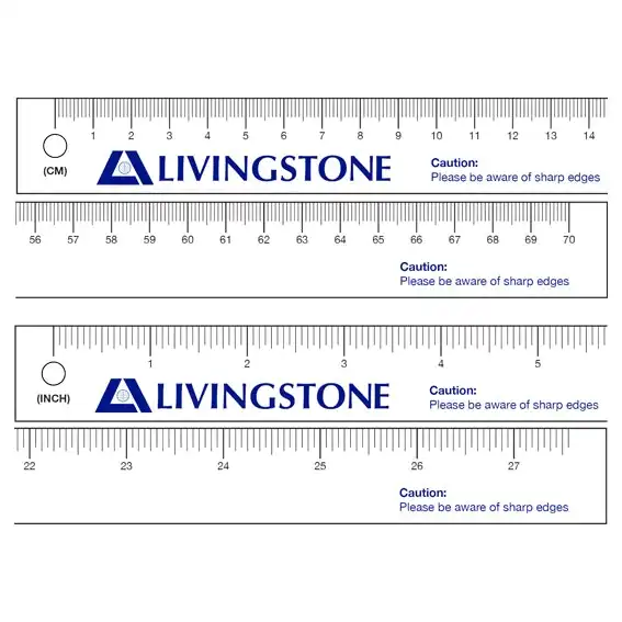 Livingstone Paper Tape Measure 70cm x 2.5cm 128 GSM Art Paper 500 Bundle x2