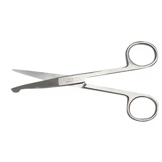 Livingstone Nurses Surgical Dissecting Scissors 13cm Sharp/Probe Straight Stainless Steel