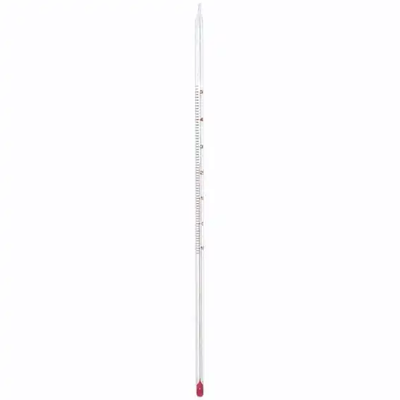 Laboratory Thermometer, Red Spirit, -10 to 50degC, 1deg Division, 300mm Length, 10/Box