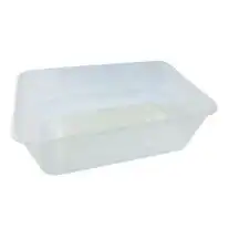 Livingstone Take-Away Rectangular Container Base 750ml Clear Plastic 50 Pack x10