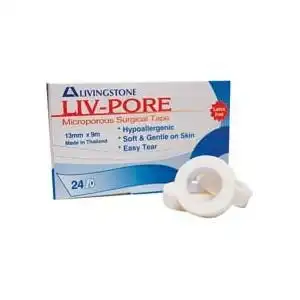 Liv-Pore Microporous Biodegradable Surgical Tape 50mm x 9m