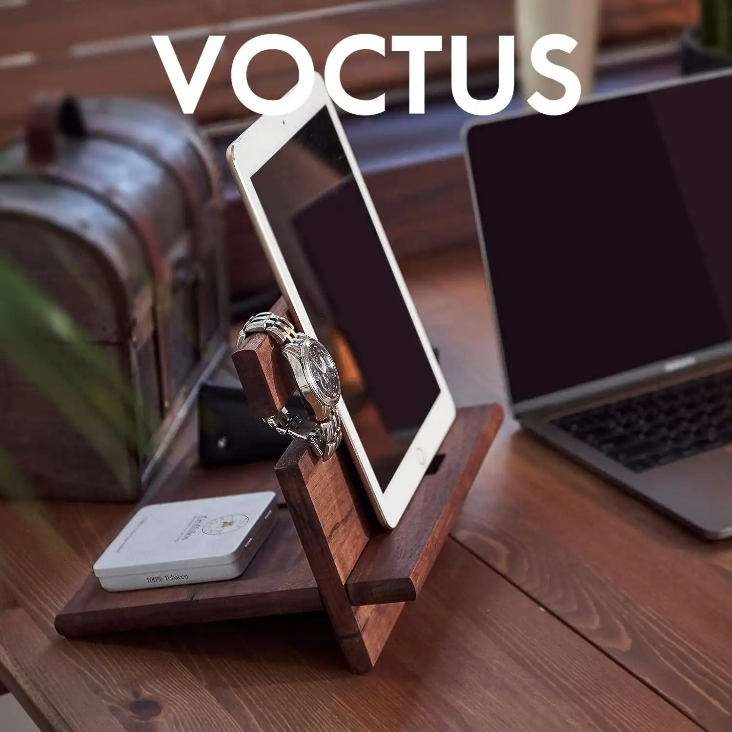 VOCTUS Phone Docking Station (Brown)