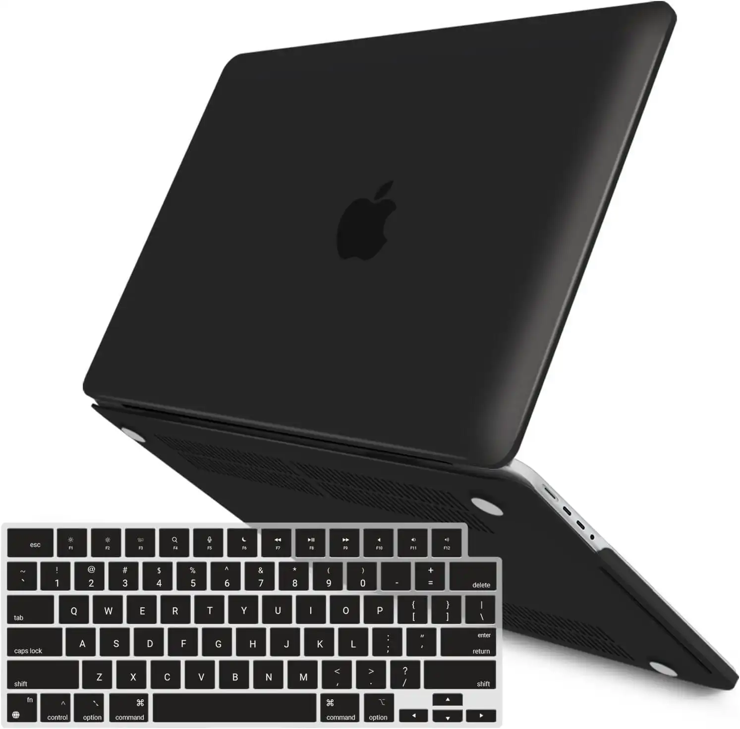 Suitable for  MacBook Pro 16 inch Case 2023 2022 2021 M2 A2780 A2485 M1 Pro/Max Hard Shell Case Keyboard Cover Black