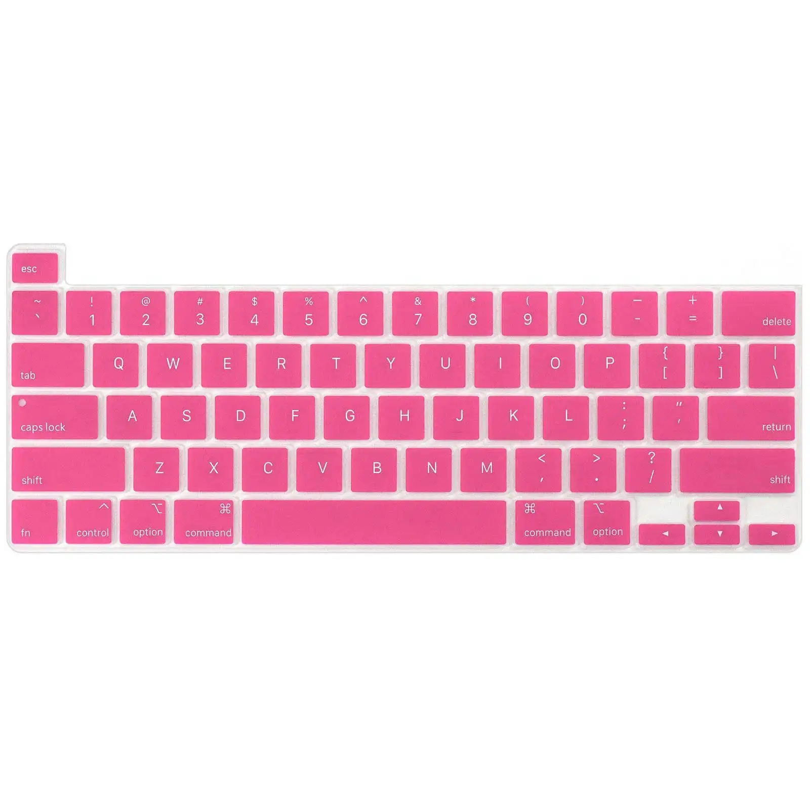 Keyboard Cover Skin For MacBook Pro 13 Pro 16 A2338 A2289 A2251 A2141 M1 M2 2020 to 2023 Hot Pink